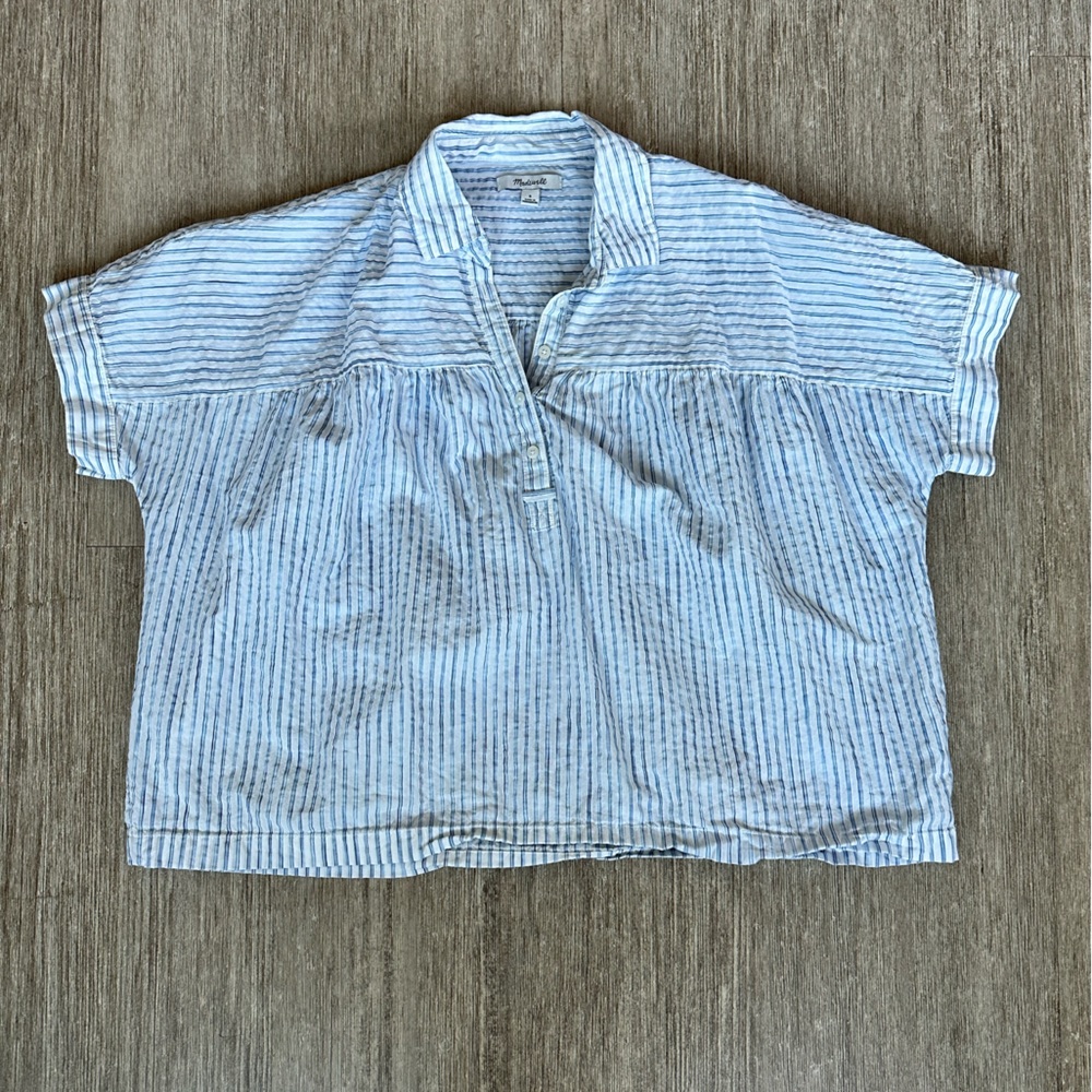Women’s Madewell Pinstriped Blouse